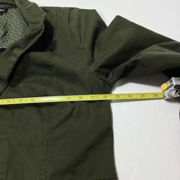 Torrid Blazer Olive Green Button Front Pockets Torrid Size 2 - Picture 12 of 12